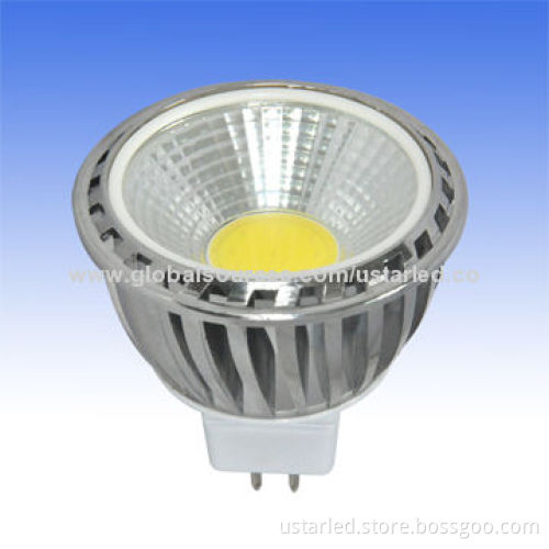 Dimmable 5W GU10 COB LED Spotlight Bulbs, >80 CRI, 270-330lm, CE/RoHS, 2 Years GuaranteeNew